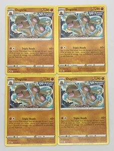 POKEMON TCG Chilling Reign DUGTRIO x4 4x Rare Playset #077/198 Pack Fresh NM! - Picture 1 of 1