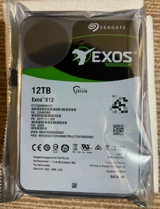 Seagate Exos X12 ST12000NM0127 12TB 7200RPM 256MB 3.5" SATA Internal Hard Disk - Afbeelding 1 van 4