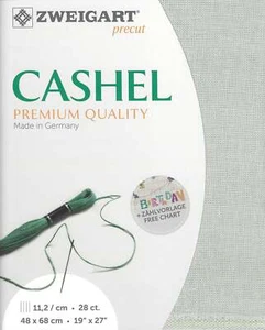 Zweigart Precut Cashel 28 count Confederate Gray 3281/718 - Picture 1 of 2