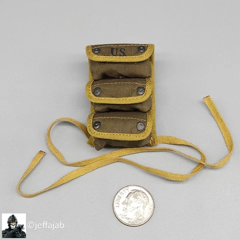 1:6 Ujindou WWII The Big Red One US Army 3-Pocket Grenade Pouch for 12" Figures Cover