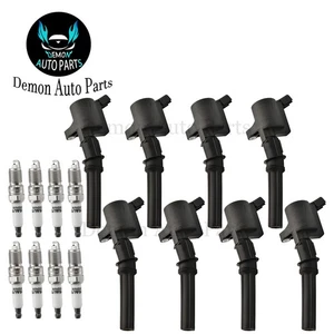 8pcs Ignition Coil and Spark Plug For Mercury Grand Marquis Mountaineer 4.6L V8 - Picture 1 of 8