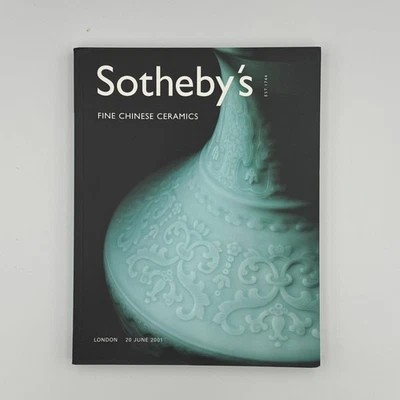 Sothebys London Auction Catalog Fine Chinese Ceramics June 2001 - Image 1 of 4