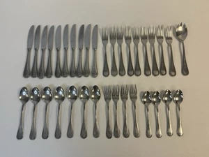 Towle Beaded Antique 18/8 Stainless Flatware Germany 35 pcs Set - Picture 1 of 14
