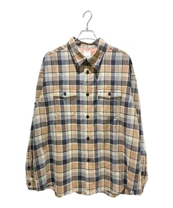 VISVIM LUMBER CHECK L/S Wool/Linen Shirt Flannel Rare Size 4 L - Picture 1 of 5