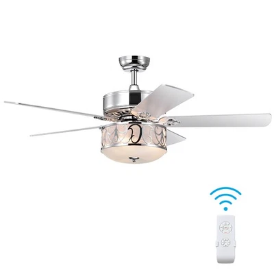 Costway Adjustable Speed 52" Ceiling Fan W/Light Reversible Blade  Remote - Image 1 of 4