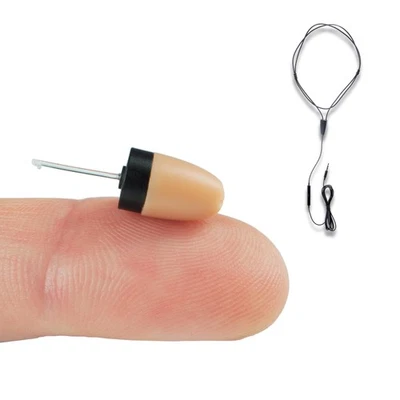Auricolari Spia per Esami Vip Pro Mini Auricolare Invisibile Nascosto con Microf - Immagine 1 di 4