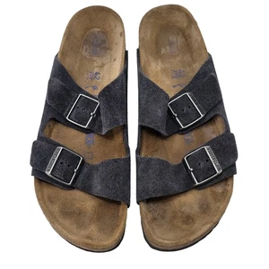 Birkenstock Arizona Wildleder Leder Sandalen Grau Größe 42 (US Men’s 9 / Women’s 11) - Bild 1 von 11
