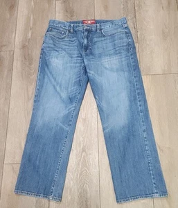 Lucky Brand Jeans Mens 34 Straight Med Wash Denim Cotton Stretch 361 (36x29) - Picture 1 of 8
