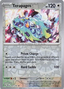 Terapagos Rare Reverse Holo SV08: Surging Sparks 161/191 NM - Picture 1 of 2
