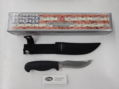 Vintage Case LT223-5 SS Fixed Blade Hunting Knife With Sheath & Original Box - Image 1 of 4