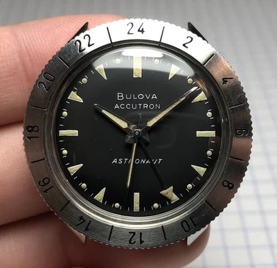 Vintage 1967 Bulova Accutron Astronaut GMT Tuning Fork 214HN Men's Watch - Image 1 of 4