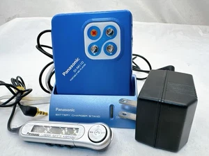 Panasonic SJ-MJ10 Portable MD Player Blue Japan w/ Remote Dock AC Adapter Tested - Picture 1 of 24