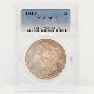Certified 1882-S U.S. Morgan silver dollar - Picture 1 of 2