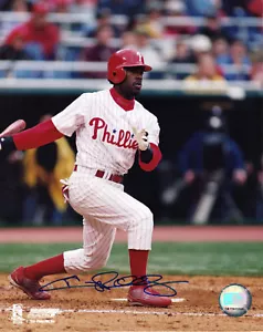 JIMMY ROLLINS PHILADELPHIA PHILLIES ACTION SIGNED 8x10 - Picture 1 of 1