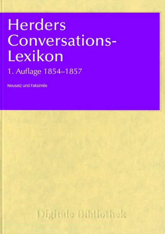 Herders Conversations-Lexikon 1. Auflage 1854 - 1857 Digitale Bibliothek Nr 133 - Bild 1 von 1