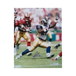 Marshall Faulk Autographed St Louis Rams 16x20 Photo - PSA/DNA COA (B) - Picture 1 of 1