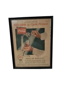 1927 Coca Cola Coke Ad Contest Find The Key Pure As Sunlight - Picture 1 of 1