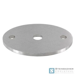 Placa de anclaje redonda de acero inoxidable V2A ovalada 75x55 mm brida placa base placa #27 - Imagen 1 de 1