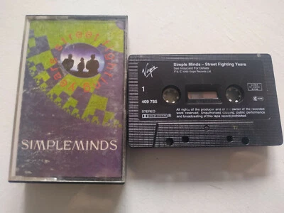 SIMPLE MINDS Street Fighting Years Virgin 1989 - Cinta Tape Cassette Am - Image 1 of 4