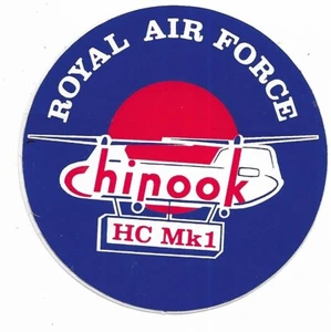 RAF ZAP / STICKER CHINOOK HC MK1 ROYAL AIR FORCE SQUADRON PATCH / STICKER - Picture 1 of 1