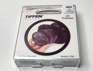 Genuine Tiffen 46mm UV Glass Lens Filter 46 mm Safety Glass Protector Protection - Picture 1 of 2