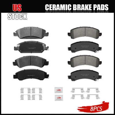 Front And Rear Ceramic Brake Pads for Chevrolet Express GMC Savana 1500 - Image 1 of 4
