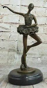 Art Deco Hot Cast Bronze Graceful Ballerina Ballet Statue Sculpture Milo Deal - Picture 1 of 7