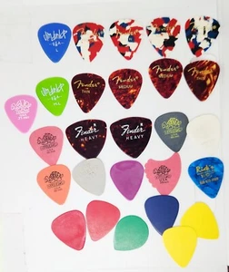 Vtg Tortoise Fender Confetti Celluloid Dunlop Guitar Picks Lot Collection - Picture 1 of 6