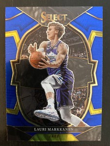 2022-23 Panini Select Lauri Markkanen Concourse Blue Prizm #45 Utah Jazz