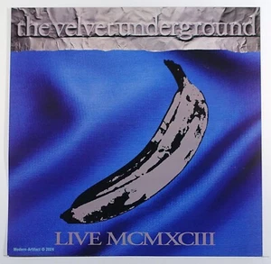 Póster The Velvet Underground "LIVE MCMXCIII" PROMOCIÓN PLANA 2 caras 12"x12" 1993 - Imagen 1 de 2