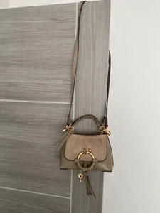 See by Chloe taupe leather Joan side shoulder cross body bag - Picture 1 of 21