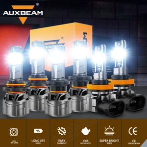 For Mazda 6 2011 2012 2013 AUXBEAM LED Headlight High Low Beam Fog Lights 6500K - Picture 1 of 12