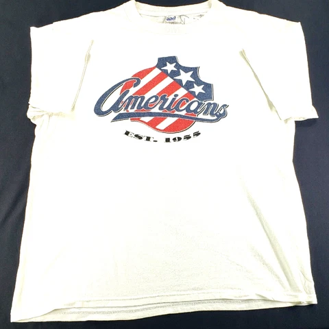 Rochester Americans Promo T-Shirt XL Moose Signed Hockey Elite 2000th Win AHL NY Cover