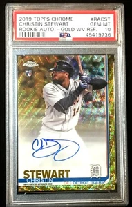 Christin Stewart 2019 Topps CHROM PSA 10 EDELSTEIN-MT GOLD #D/50 AUTO ROOKIE LOGO - Bild 1 von 1