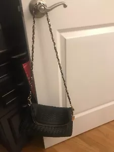 Deux Lux Black Woven Cross Body Shoulder Bag Crosbody - Picture 1 of 6