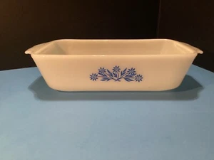Plato para hornear pan de flor de maíz azul Anchor Hocking Fire King 1 cuarto #441 - Imagen 1 de 17