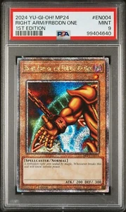 Yugioh PSA 9 RIGHT ARM OF THE FORBIDDEN ONE MP24-EN004 25TH ANNIVERSARY QCR - Picture 1 of 1