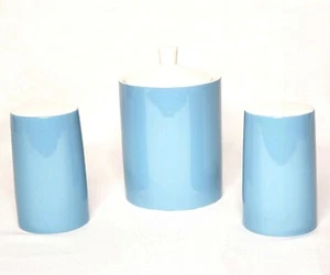 Style House 50s Salt and Pepper Shaker Sugar Jar Blue Set VTG Made in Japan - Picture 1 of 12