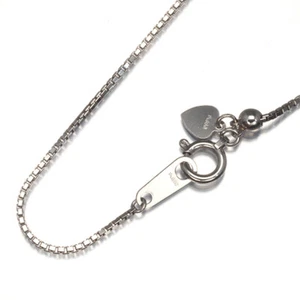 Box Chain Necklace 45cm 850 Platinum - Picture 1 of 3