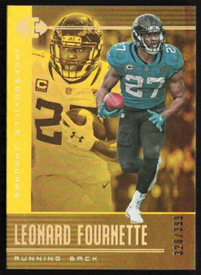 2019 Panini Illusions #16 Leonard Fournette Trophy Collection Gold #/399 - Image 1 of 2
