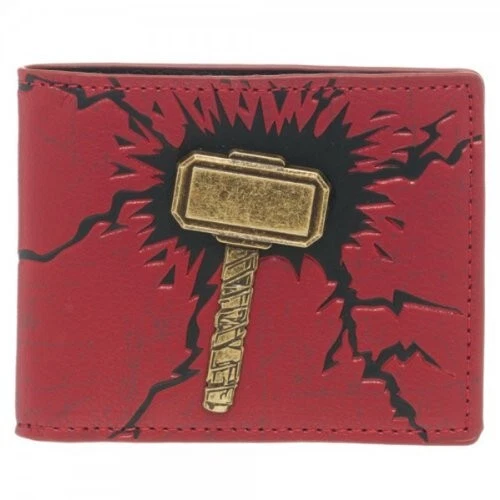 Thor Dark World Themed Red Bi-Fold Wallet - Image 1 of 1