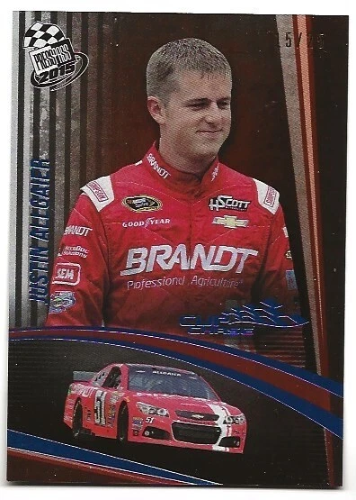 Justin Allgaier 2015 Press Pass Cup Chase Blue /25 - Image 1 of 2