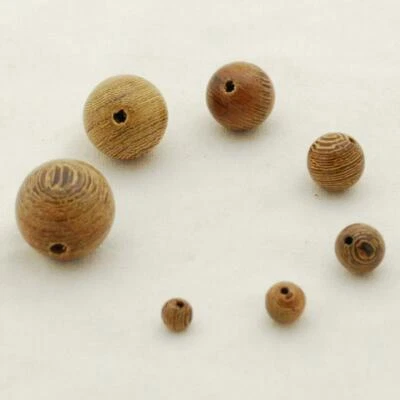 108 Sennawood Siamese Round Mala Prayer Wood Beads 6mm - 20mm - Image 1 of 4