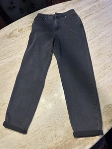 Francesca NWT ($60) Harper Heritage HiRise Straight Black Jeans w Cuff S-26 S-4 - Picture 1 of 5