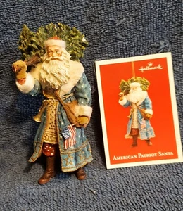 Vintage Hallmark Andenken Ornament - 2003 - American Patriot Santa - Bild 1 von 2