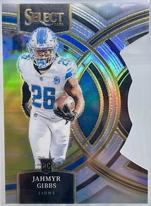 Panini Select Football Silver Premier 2023 troquelado Jahmyr Gibbs RC #198 - Imagen 1 de 2