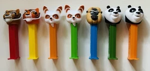 KUNG FU PANDA - PEZ Dispensers - TIGRESS-SHIFU-MASTER MONKEY-PANDA - US & Euro - Picture 1 of 1