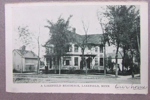 LAKEFIELD MINNESOTA A RESIDENCE CIRCA 1910 UNPOSTED - Bild 1 von 2