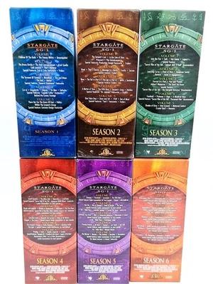 Stargate SG-1 Seasons 1–6 DVD Box Set MGM Collector Slipcases Complete Sci-Fi - Image 1 of 4