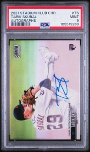 2021 Topps Stadium Club Chrome Tarik Skubal RC Auto Refractor PSA 9 Cy Young - Picture 1 of 2